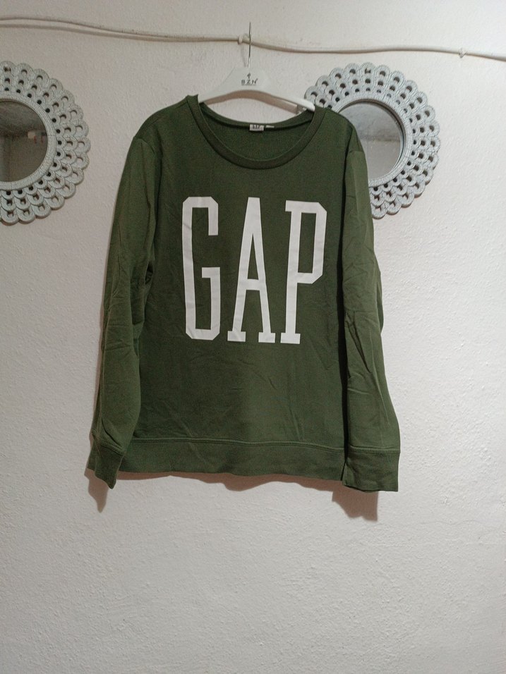 GAP Baskılı Yeşil Kadın Sweatshirt - Görsel 4