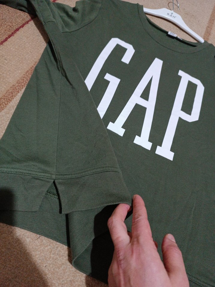 GAP Baskılı Yeşil Kadın Sweatshirt - Görsel 5