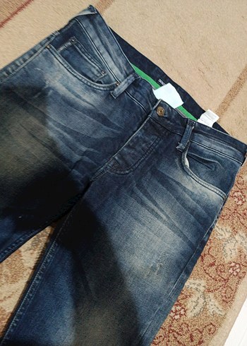 Erkek Koyu Mavi Denim Regular Fit Jean - Görsel 2