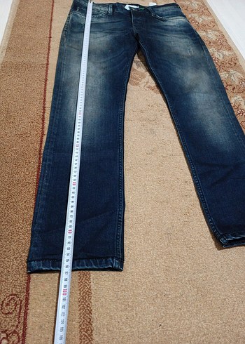 Erkek Koyu Mavi Denim Regular Fit Jean - Görsel 5