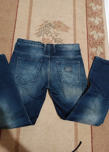 Erkek Koyu Mavi Denim Regular Fit Jean - Görsel 6