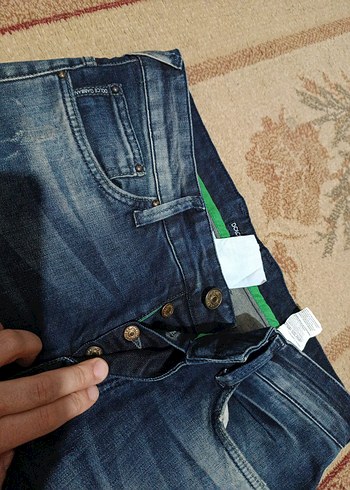 Erkek Koyu Mavi Denim Regular Fit Jean - Görsel 7