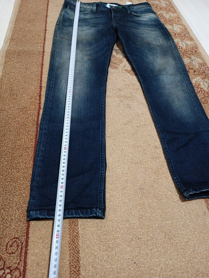Erkek Koyu Mavi Denim Regular Fit Jean - Görsel 5