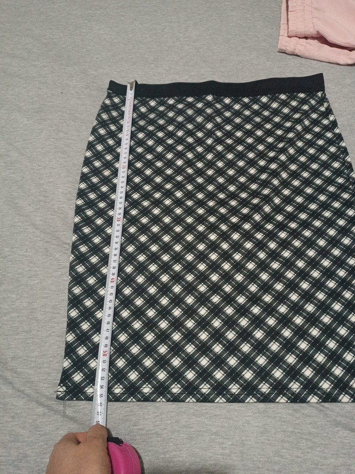 Gri Midi Piliseli Hamile Eteği - Görsel 2