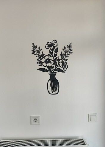 ÇİÇEK VE SAKSI DUVAR SÜSÜ WALL ART