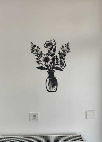Beden ÇİÇEK VE SAKSI DUVAR SÜSÜ WALL ART