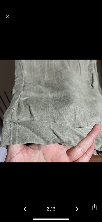 Diğer Keten görünümlü pantolon