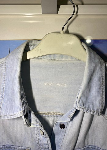 MAVİ AMERİKA L Beden kadın gömlek - Görsel 3