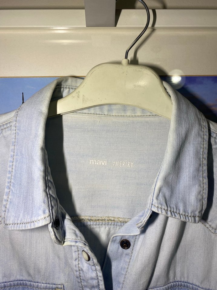 MAVİ AMERİKA L Beden kadın gömlek - Görsel 3