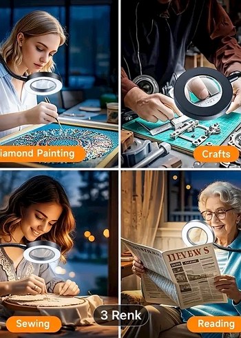 FONKSİYONEL LEDLİ 10xBÜYÜTEÇ - Görsel 4