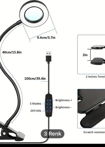 FONKSİYONEL LEDLİ 10xBÜYÜTEÇ - Görsel 2