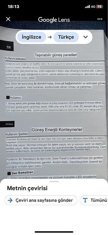 Solar panel +şarj regülatörü - Görsel 6
