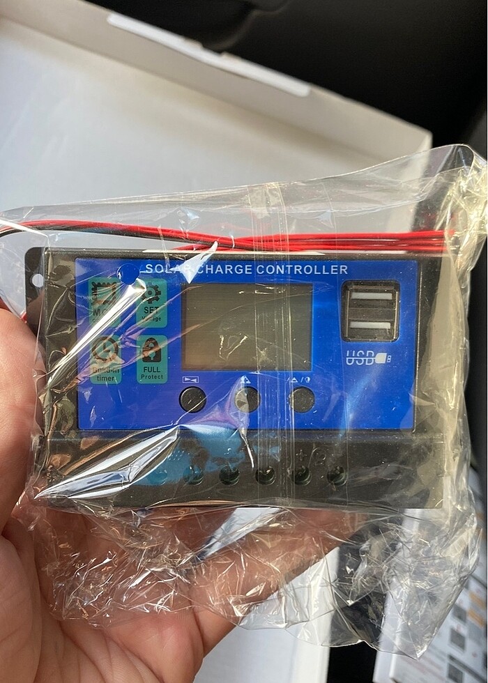Solar panel +şarj regülatörü - Görsel 3