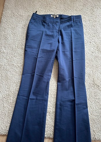 38 Beden İPEKYOL LACİVERT DÜZ PAÇA PANTALON