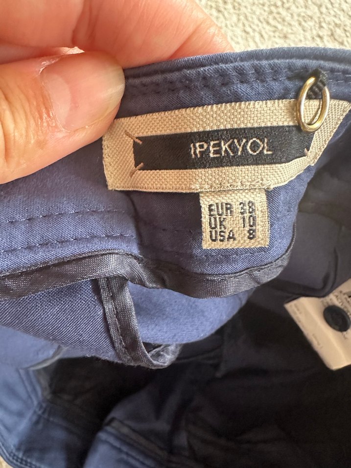 İPEKYOL LACİVERT DÜZ PAÇA PANTALON - Görsel 4