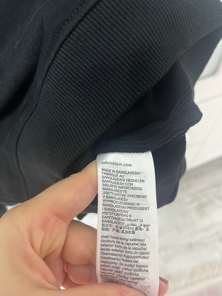 Calvin Klein Siyah Kapüşonlu Sweatshirt - Görsel 5