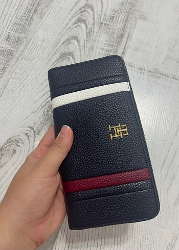 Beden Tommy hilfiger Fermuarlı Modern Klasik Kadın Cüzdanı