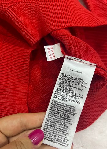 Kırmızı Erkek Çocuk Triko Sweatshirt - Görsel 4