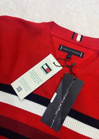 Kırmızı Erkek Çocuk Triko Sweatshirt - Görsel 6