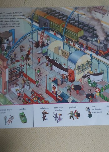 Tren İstasyonunda Bir Gün - Çocuk Kitabı - Görsel 2