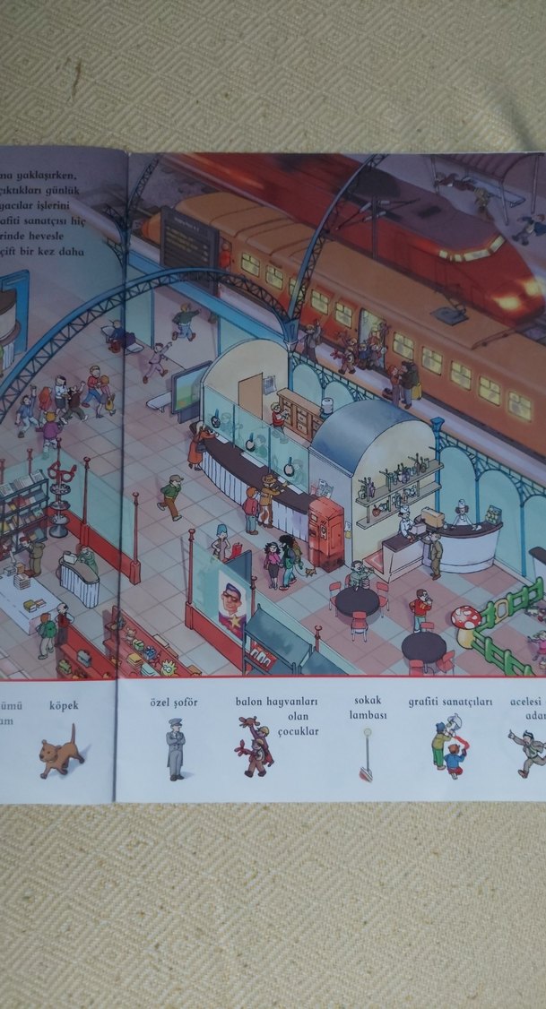 Tren İstasyonunda Bir Gün - Çocuk Kitabı - Görsel 3