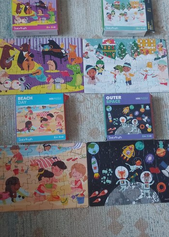 Çocuklar için Çok Renkli Mini Puzzle Seti