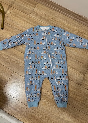 Uzun Kollu Fermuarlı Erkek Çocuk Tulum Pijama