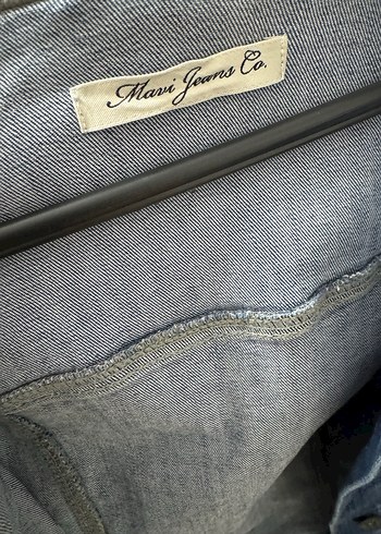 m Beden gri Renk Gri Kapüşonlu Kadın Denim Ceket