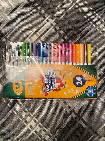Crayola yıkanabilir 24 renk keçeli kalem