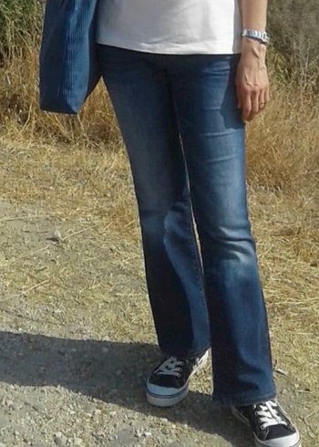 Mavi jeans kot pantolon - Görsel 8