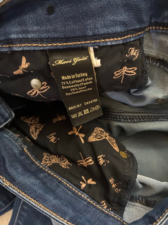 Mavi jeans kot pantolon - Görsel 4