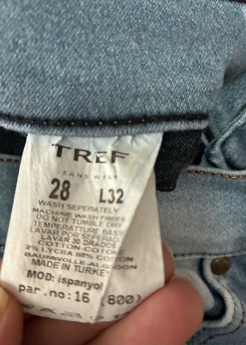 İspanyol paça kot pantolon - Görsel 4