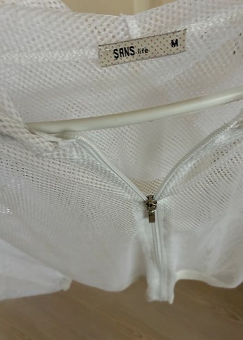 Beyaz File Spor Ceket - Görsel 5