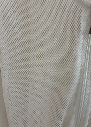 Beyaz File Spor Ceket - Görsel 6