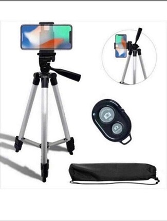 bluetooth kumandalı tripod telefon tutucu