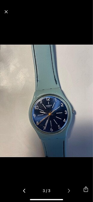  Beden Swatch lacivert su yeşili saat