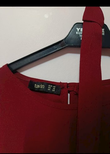 48 Beden bordo Renk Bordo Dökümlü Kadın Keten Takım