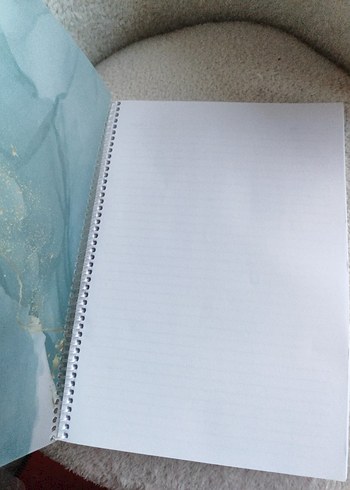  Pastel Mavi Spiralli Defter