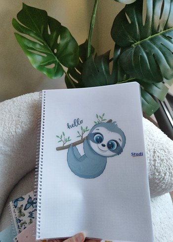  Pastel Mavi Renkli Defter