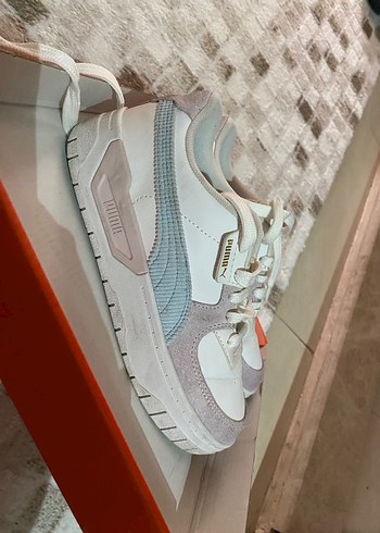 35 Beden beyaz Renk Puma çocuk Beyaz Pastel Sneaker