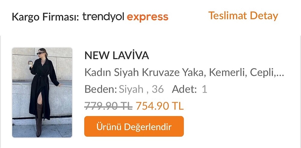 m Beden siyah Renk Trençkot / pardösü