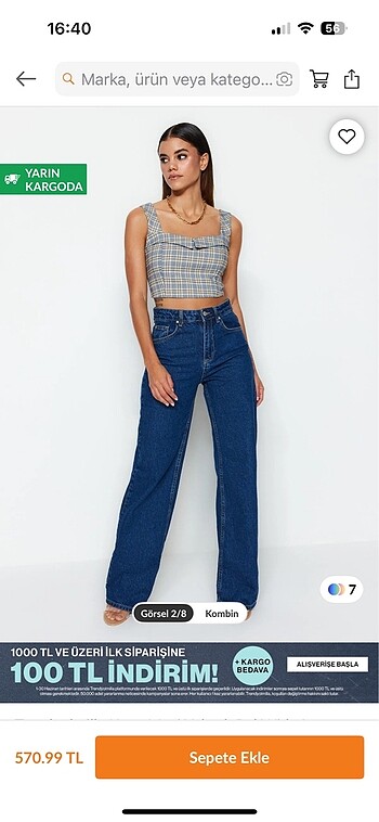 Yüksek bel wide leg
