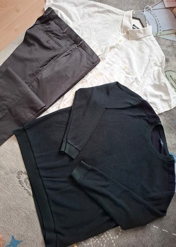 LC Waikiki 3 parça büyük beden(56) erkek kumaş pantolon erkek gömlek kazak