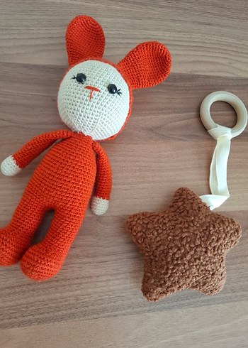Beden amigurumi el işi oyuncak bebek ve uyku arkadaşı