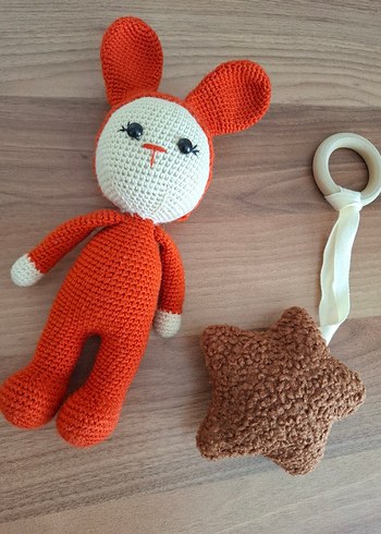 amigurumi el işi oyuncak bebek ve uyku arkadaşı