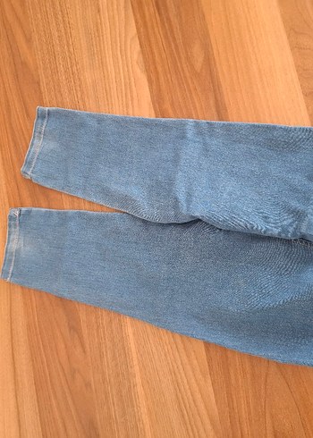 5 Yaş Beden Civil likralı beli lastikli çiçekli kız çocuk kot pantolon
