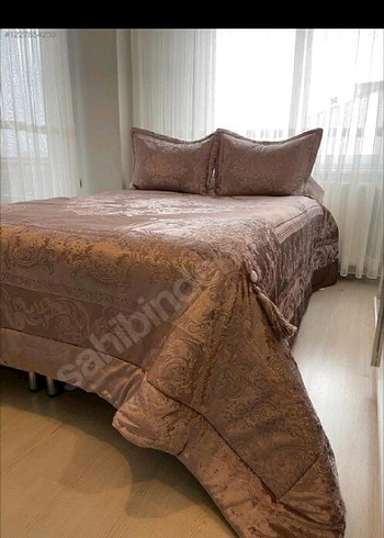  Beden kahverengi Renk Karaca Home yatak örtüsü takımı