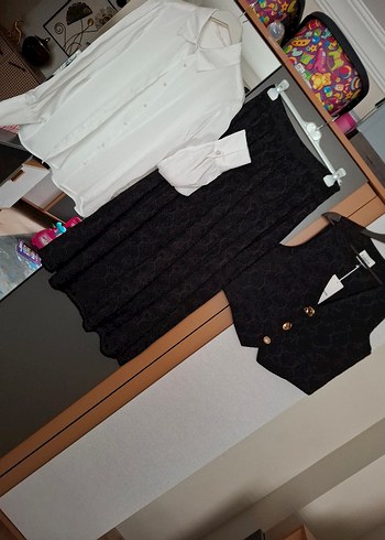 etek yelek tesettür takım - Görsel 2