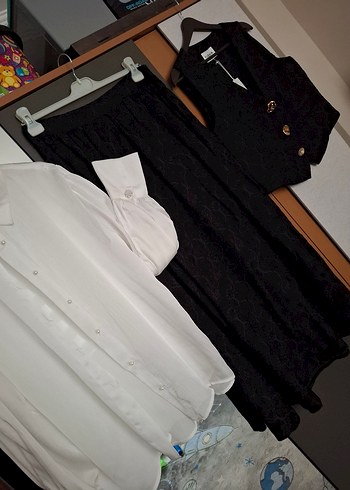 etek yelek tesettür takım - Görsel 4