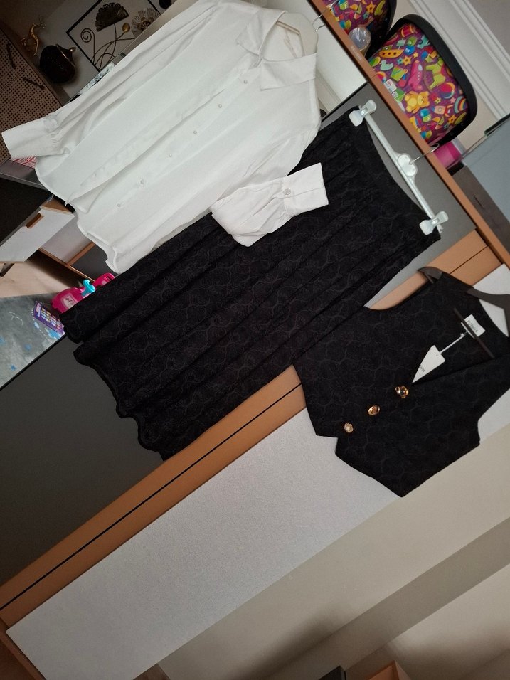 etek yelek tesettür takım - Görsel 2